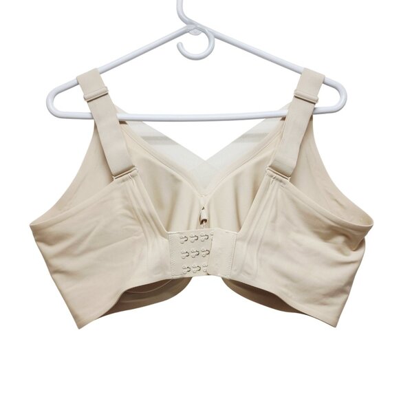 Wireless Minimizer Full Coverage Soft Cup Bra Beige Size 5XL Plus Size - Picture 2 of 3